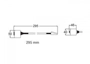 HELLA MARINE Xenon reading light – 295 mm, black