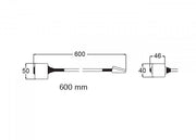 HELLA MARINE Xenon reading lamp – 600 mm, black