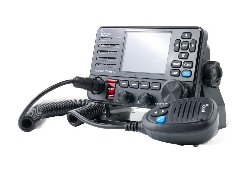 IC - M510E EVO VHF - marineradio med integreret AIS - modtager - SejlStrøm