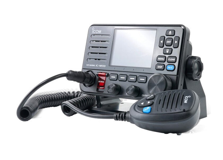 IC - M510E EVO VHF - marineradio med integreret AIS - modtager - SejlStrøm
