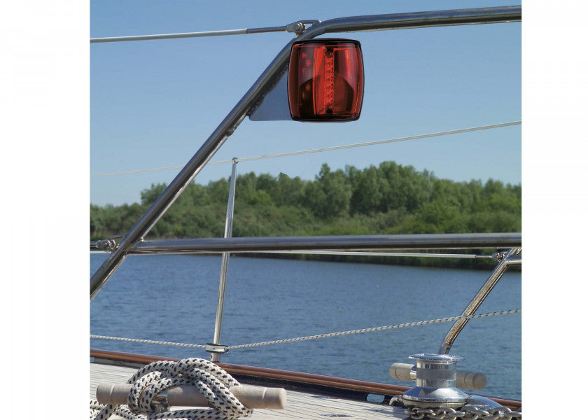 HELLA MARINE NaviLED PRO Portside Light – black – with wheelmark certification