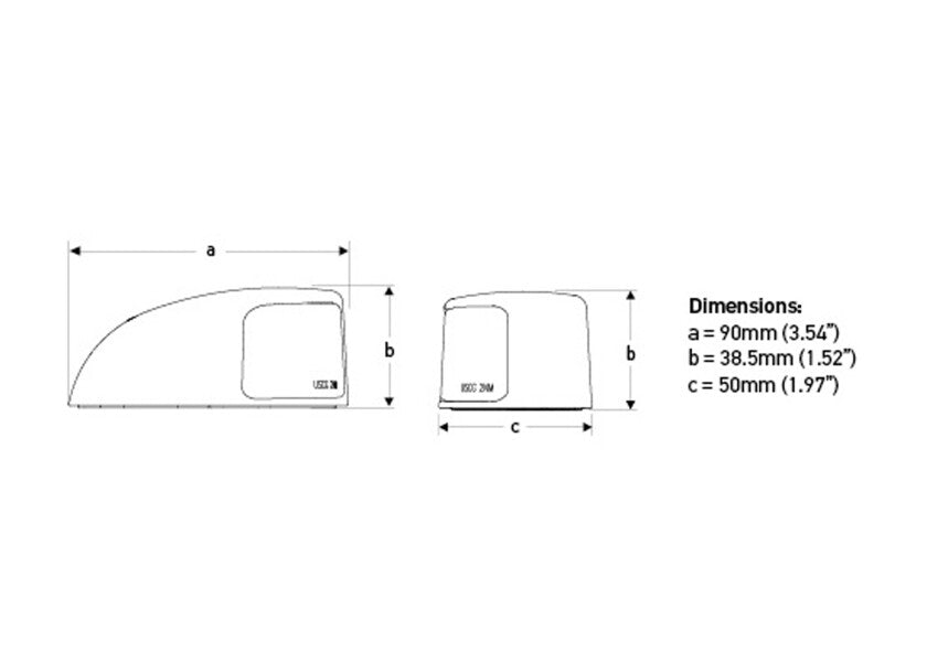 HELLA MARINE NaviLED set starboard + port deck mount – white