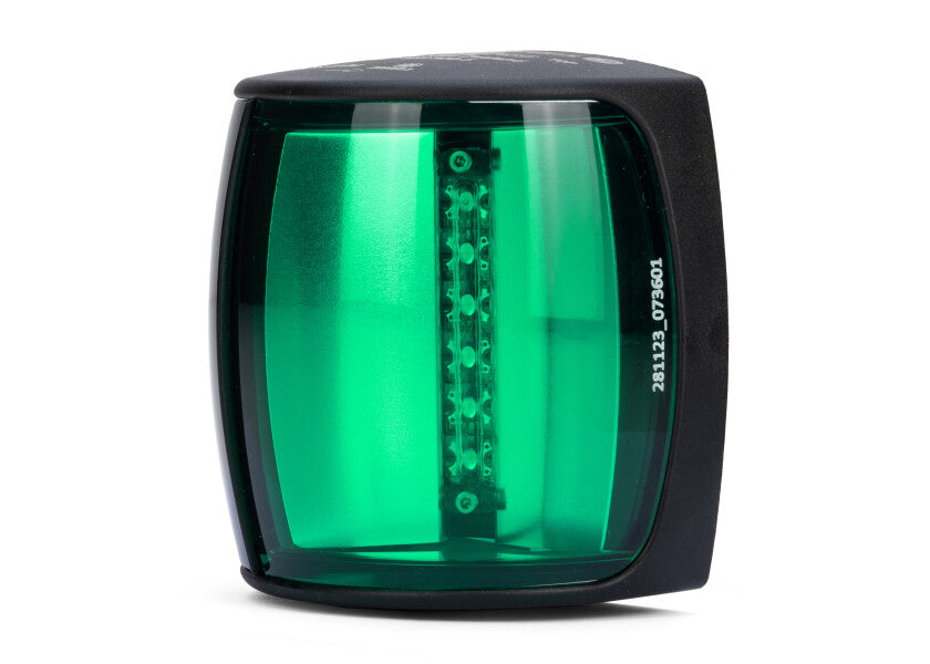 HELLA MARINE NaviLED PRO Starboard Light – black – with wheel mark certification