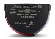 HELLA MARINE NaviLED PRO Portside Light – black – with wheelmark certification