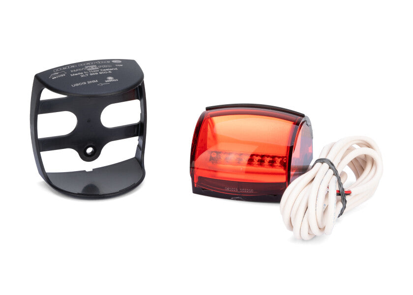 HELLA MARINE NaviLED PRO Portside Light – black – with wheelmark certification