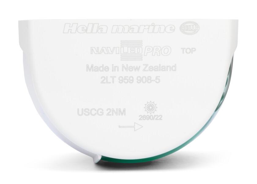 HELLA MARINE NaviLED PRO Starboard Light – White – with Wheelmark Certification