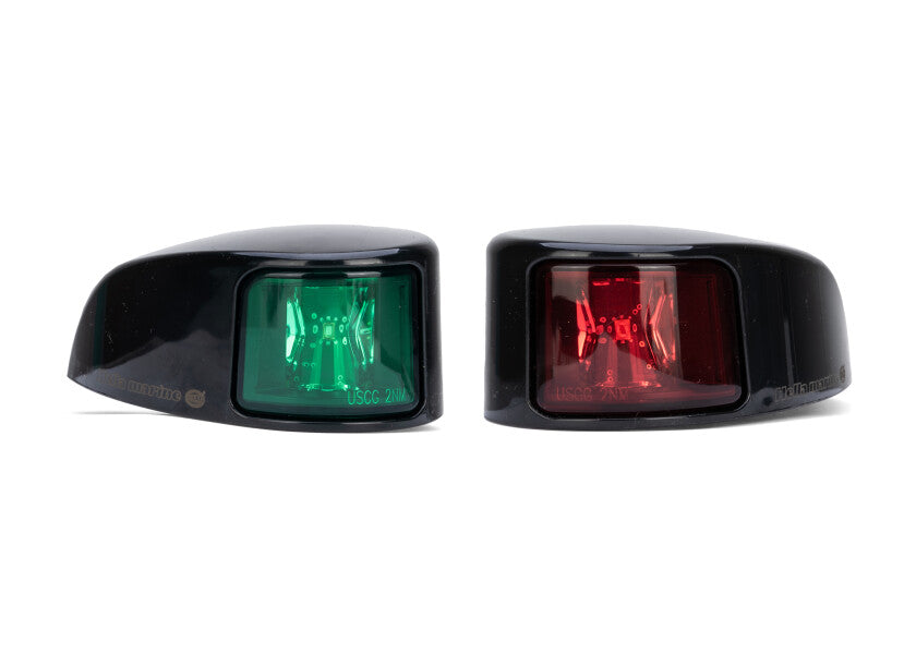 HELLA MARINE NaviLED set starboard + port deck mount - black