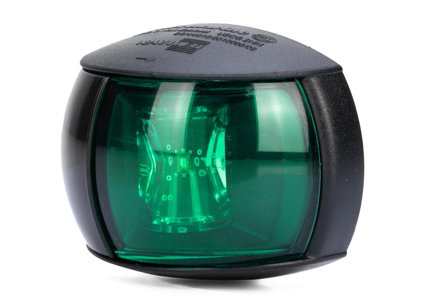 HELLA MARINE NaviLED Compact Starboard Light - black - 12 cm cable length