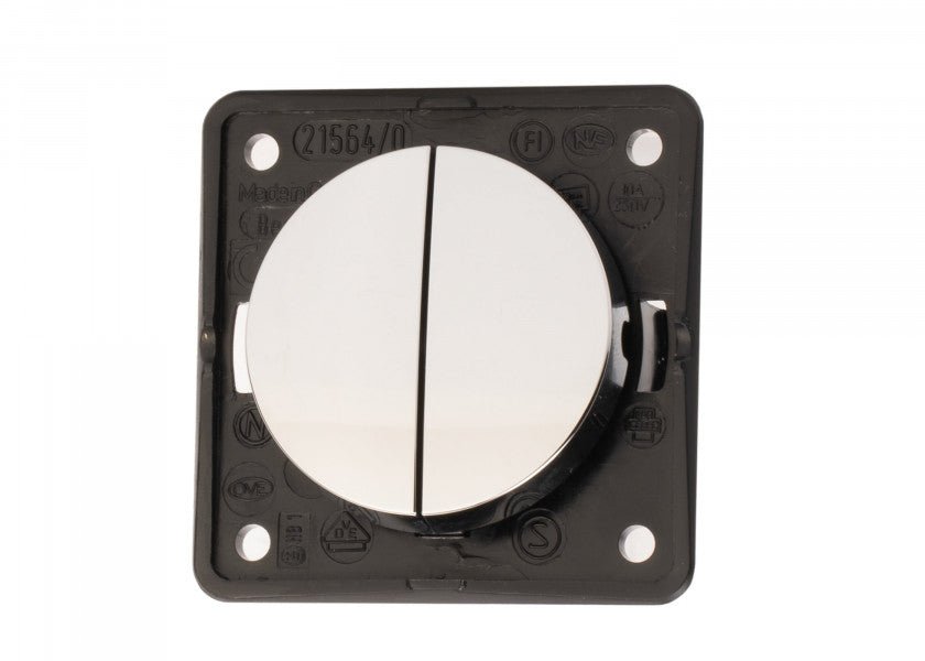 Integro vippekontakt / krom, skinnende - SejlStrøm