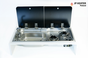 JP Heater gaskogeplade med integreret vask – anden visning