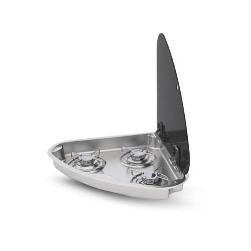 JP Heater triangular gas hob with 3 burners – LPG