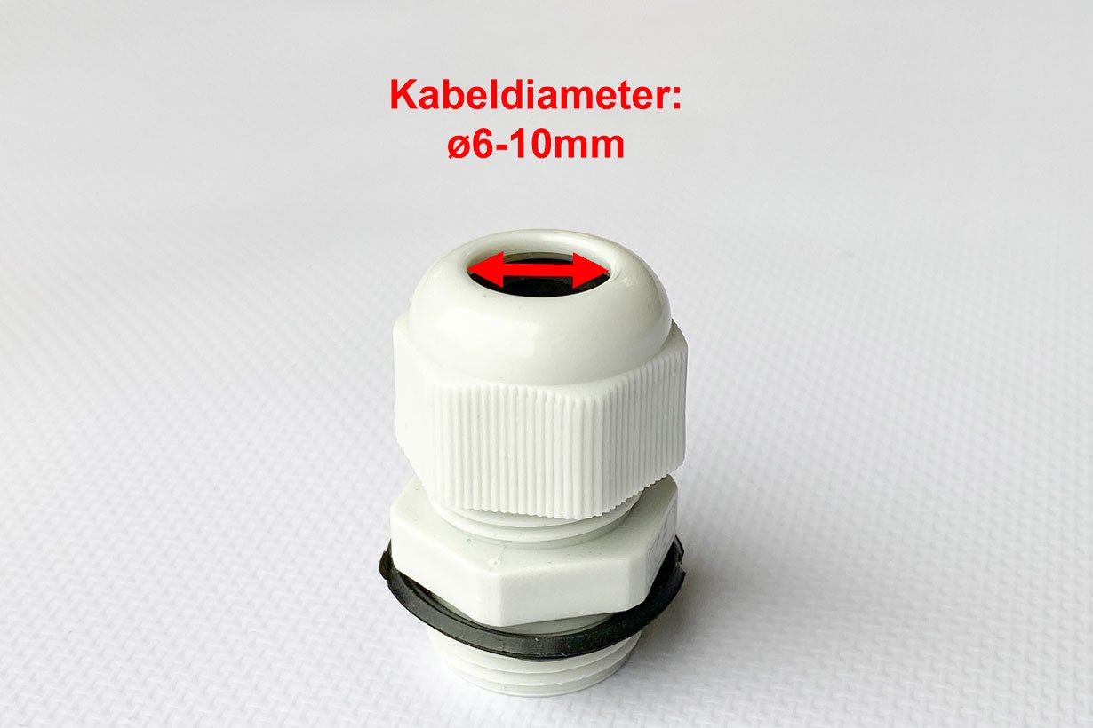 Kabelgennemføring til Solcelle – 1 eller 2 Kabler (Ø6–10 mm) - SejlStrøm