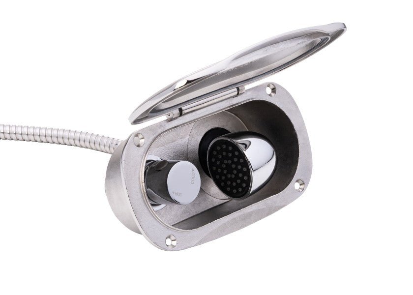 KEJI Stainless Steel Shower with Mixer Tap – 2.5 m Stainless Steel Hose
