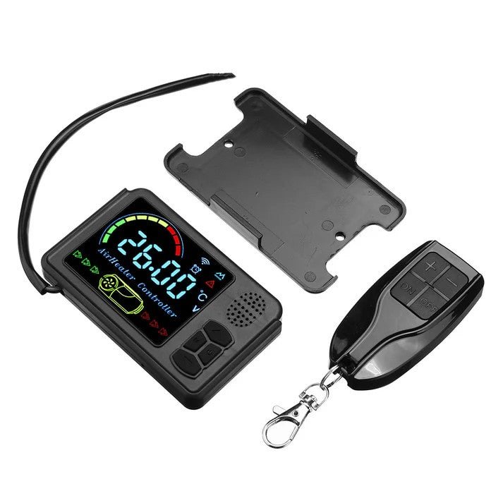 LCD Display med firkantet stik – styringspanel til diesel heater (12/24 V) - SejlStrøm