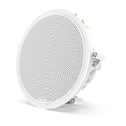 Fusion FM seriens marinesubwoofere, 10" 400 W rund, hvid, planmonteret marinesubwoofer – produktbillede 3