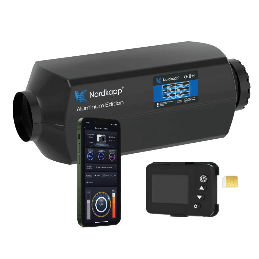 Nordkapp Dieselfyr 12V/24V 2kW – 4G/5G GSM fjernstyring - SejlStrøm