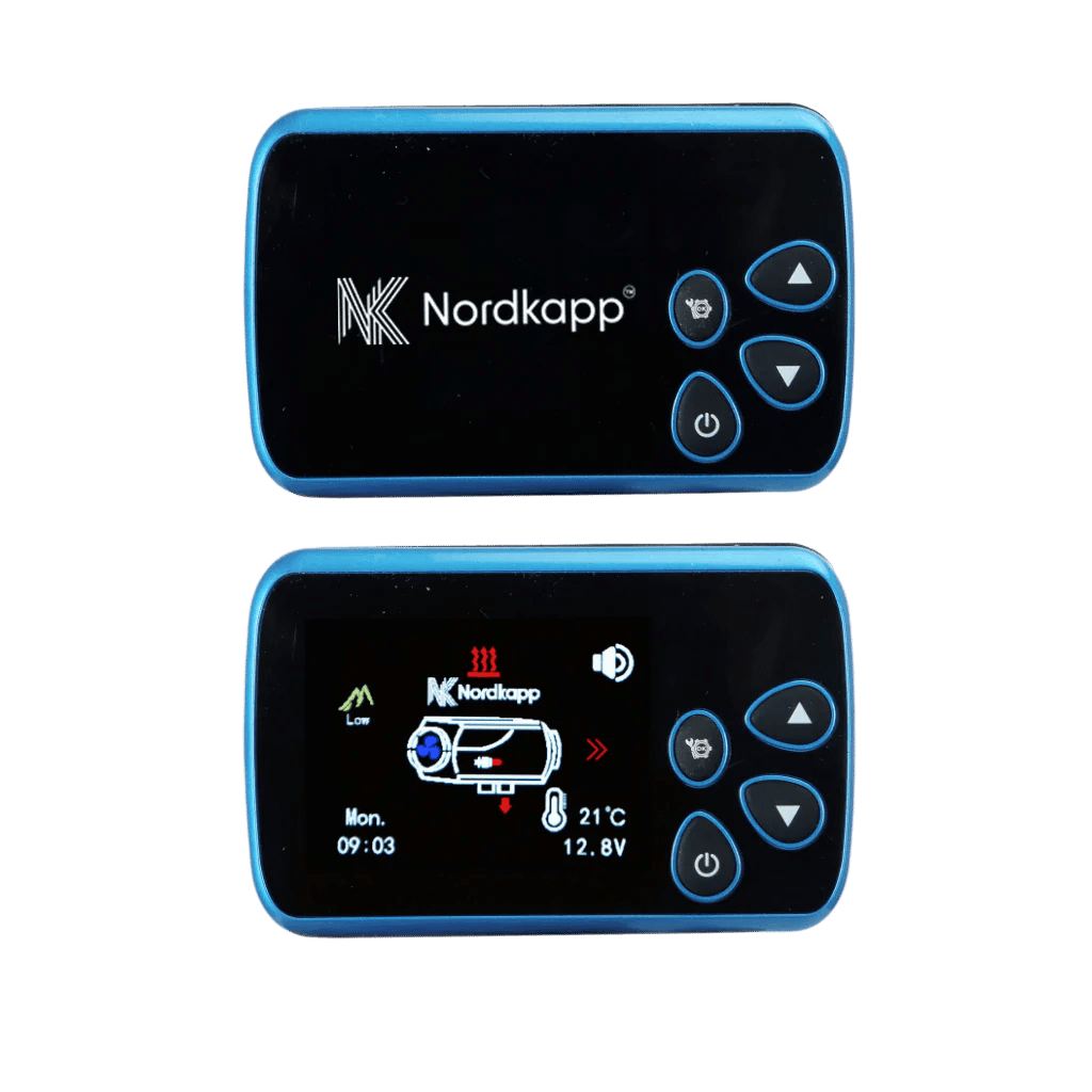 Nordkapp Dieselvarmer 2 kW – 12V/24V med Bluetooth - appstyring - SejlStrøm