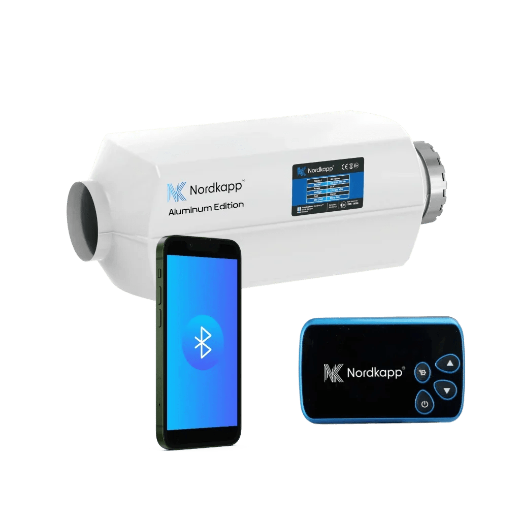 Nordkapp Dieselvarmer 2 kW – 12V/24V med Bluetooth - appstyring - SejlStrøm