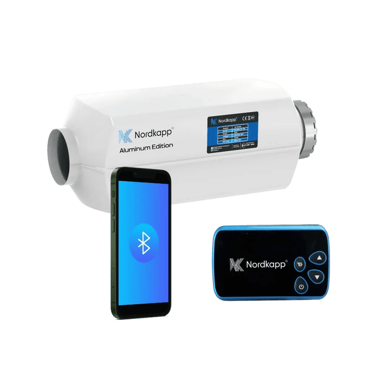 Nordkapp Dieselvarmer 2 kW – 12V/24V med Bluetooth - appstyring - SejlStrøm