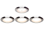 PREBIT EB12 - 2.0 Indbyggede LED - lys / blank - krom / sæt med 4 - SejlStrøm