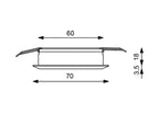 PREBIT EB12 - 2.0 Indbyggede LED - lys / blank - krom / sæt med 4 - SejlStrøm