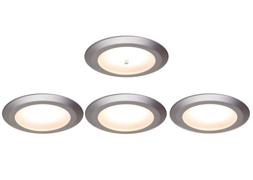PREBIT EB12-2.0 Recessed LED lights – matte chrome, set of 4