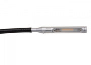 PREBIT LED Flexlight 07-1 – matte chrome with black leather cover
