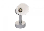 PREBIT R1 - 1 LED - påbygningslampe / mat krom, satinhvidt glas - SejlStrøm