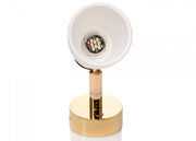 PREBIT R1-1 LED Surface Mounted Light – Polished Gold, Satin White Glass