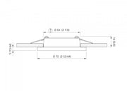 QUICK TED LED ceiling light – gold, polished