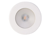 QUICK TED LED Ceiling Lamp – stainless steel, white finish