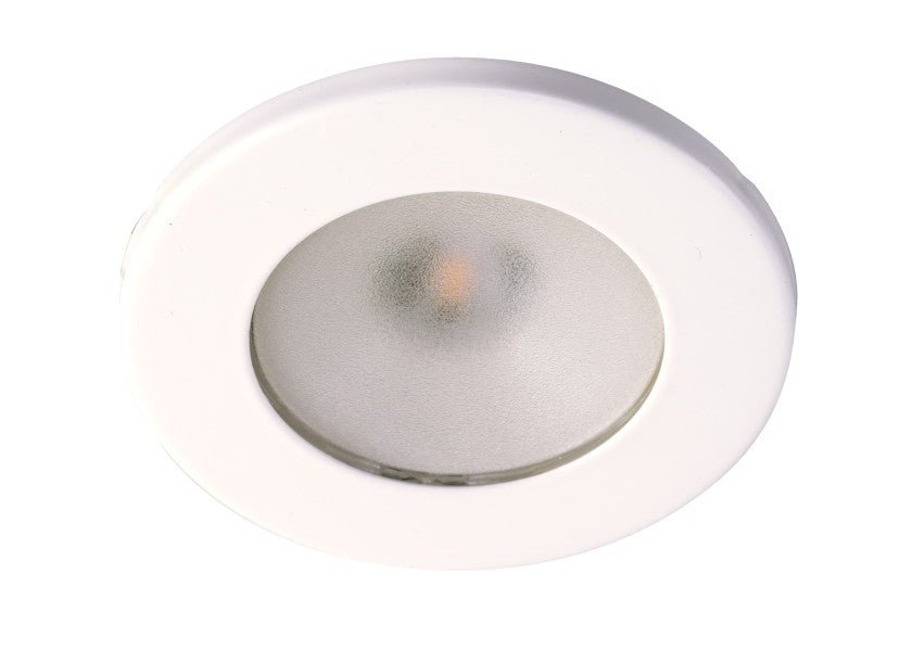 QUICK TED LED Ceiling Lamp – stainless steel, white finish