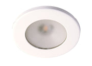 QUICK TED LED Ceiling Lamp – stainless steel, white finish