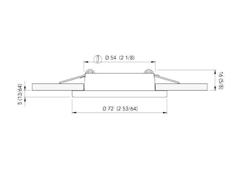 QUICK TED LED - loftslampe / rustfrit stål, hvid finish - SejlStrøm