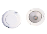 QUICK TED LED Ceiling Lamp – stainless steel, white finish