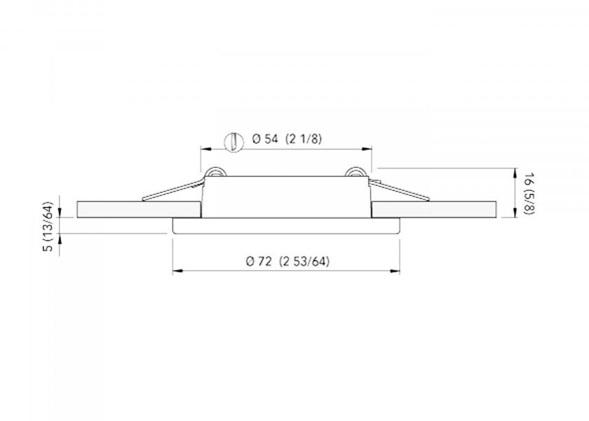 QUICK TED LED - loftslampe / Rustfrit stål, satin - SejlStrøm