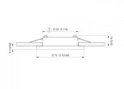 QUICK TED LED Ceiling Light - Stainless steel, satin