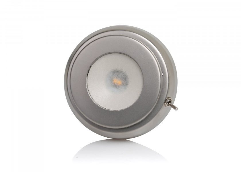 QUICK TIM loft spotlight in stainless steel – satin-finished