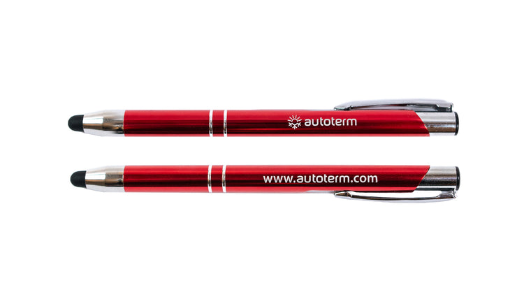 AUTOTERM Pen with touchscreen stylus – red, blue ink