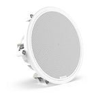 Fusion FM seriens marinesubwoofere, 10" 400 W rund, hvid, planmonteret marinesubwoofer – produktbillede 2