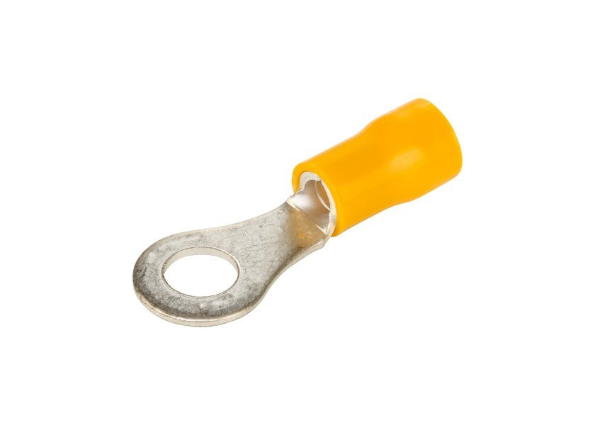 Ringterminal M4 / gul / 4,0 - 6,0 mm² / pakke med 50 stk. - SejlStrøm