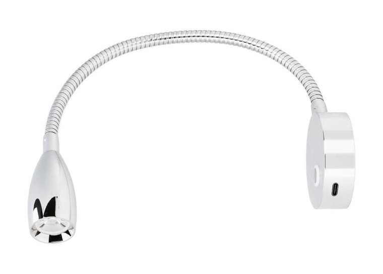 SEATEC LED - læselampe / fleksibel arm / med berøringskontakt og USB - C - opladningsport - SejlStrøm