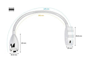 SEATEC LED - læselampe / fleksibel arm / med berøringskontakt og USB - C - opladningsport - SejlStrøm