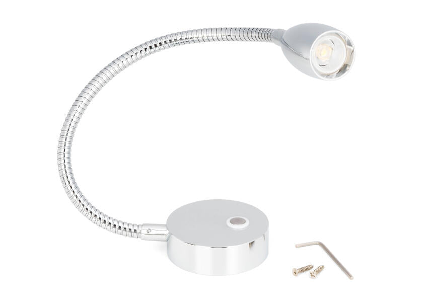SEATEC LED - læselampe / fleksibel arm / med berøringskontakt og USB - opladningsport - SejlStrøm