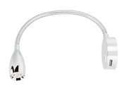 SEATEC LED Reading Lamp – flexible arm, with touch switch and USB charging port