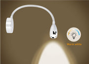 SEATEC LED Reading Lamp – flexible arm, with touch switch and USB charging port