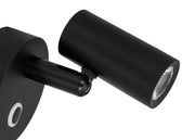 SEATEC LED - læselampe med berøringskontakt og USB - C - opladningsport / sort - SejlStrøm