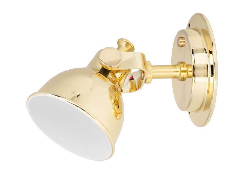SEATEC LED reading light with dimmer – gold-plated aluminum