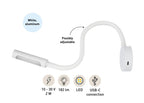 SEATEC LED - læselampe med lysdæmper og USB - C / hvid / varm hvid / rød - SejlStrøm