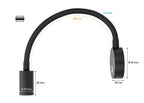 SEATEC LED - læselampe med lysdæmper og USB - C / sort / varm hvid - SejlStrøm